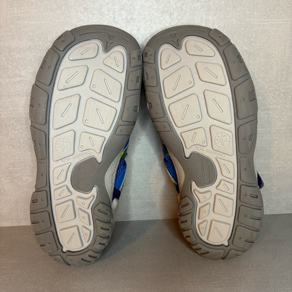 Keen | NEW! Knotch Creek Water Sandals - Blue Multicolor ; Kids 4 - Picture 7 of 8